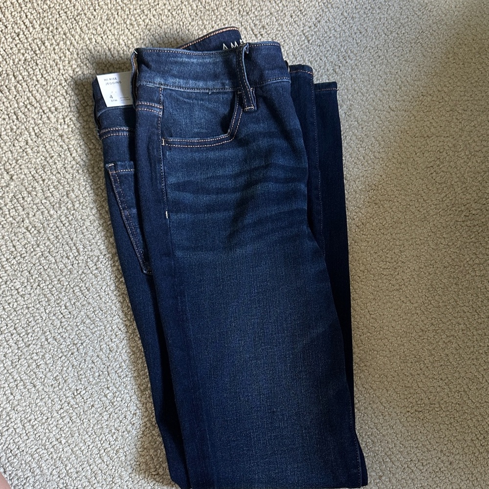 American Eagle Outfitters High Rise Jeans - Dark Blue
